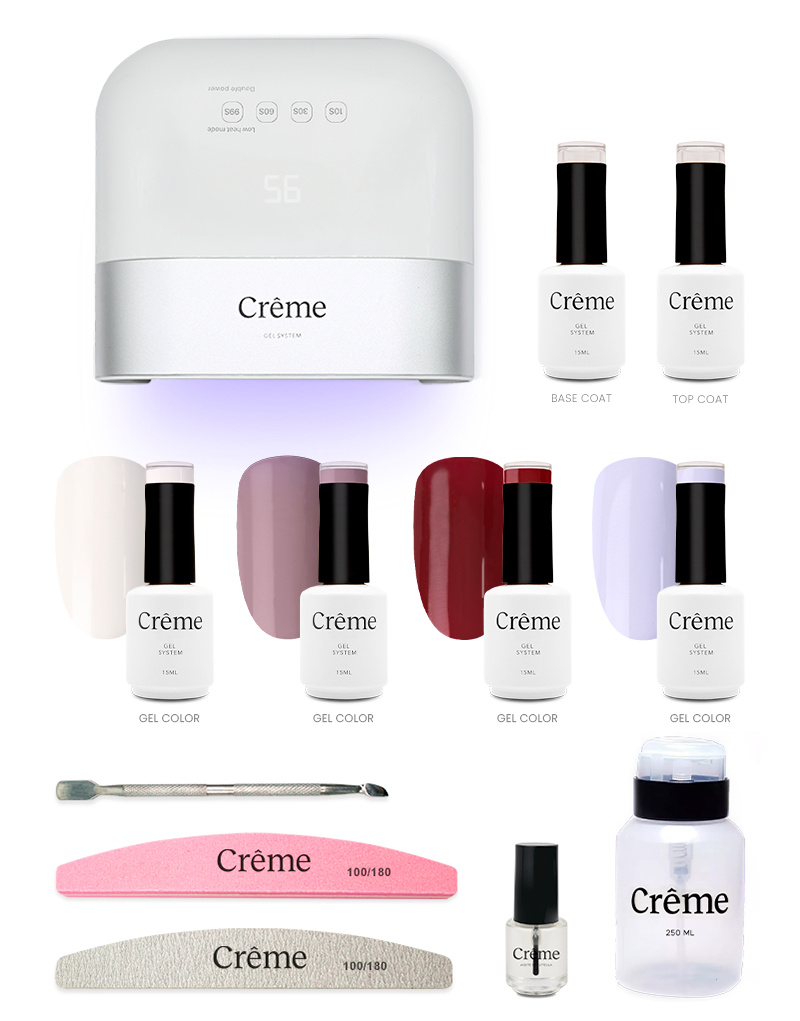 PERSONAL PLUS KIT | Kit Pro Uñas Gel Todo en Uno con Lámpara Portátil | 12 Piezas