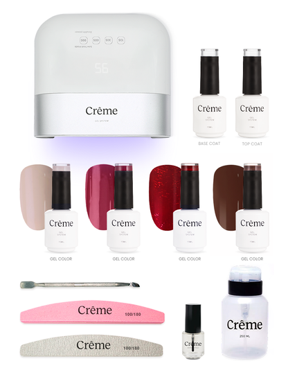 KIT PERSONAL PLUS | Kit Completo Uñas Gel con Lámpara Portátil | 12 Piezas