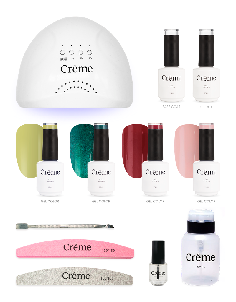 KIT PERSONAL | Kit Ideal Uñas Gel Todo en Uno | 12 Piezas