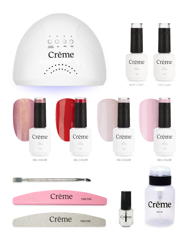 KIT PERSONAL | Kit Ideal Uñas Gel Todo en Uno | 12 Piezas