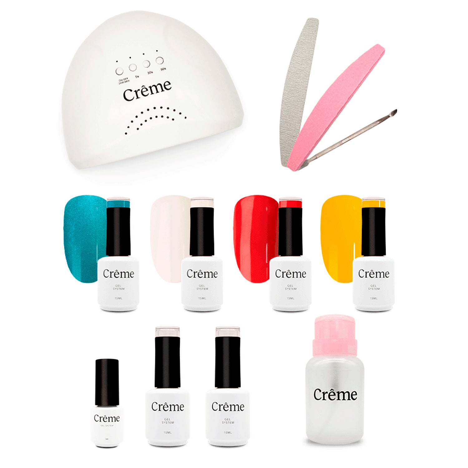 PERSONAL KIT | Kit Ideal Uñas Gel Todo en Uno | 12 Piezas