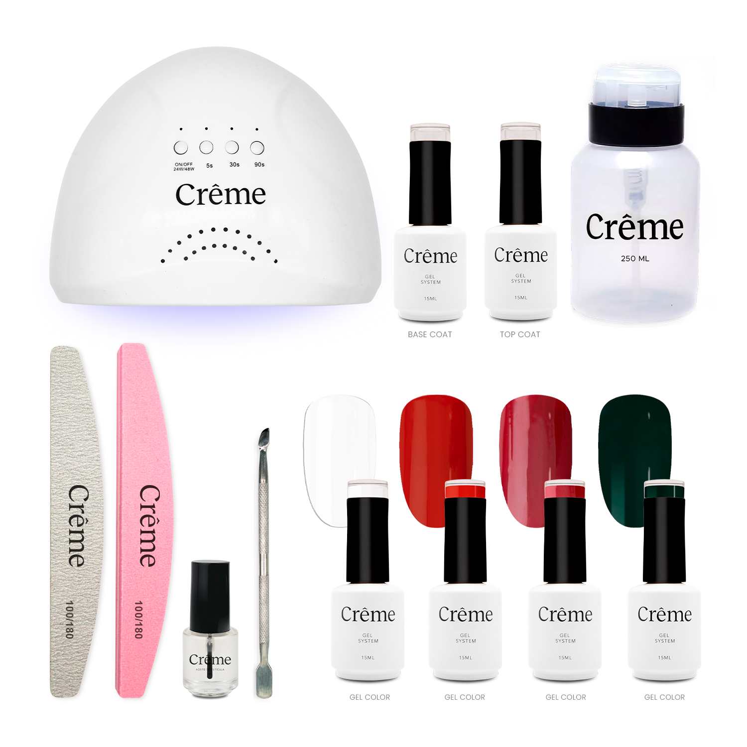 PERSONAL KIT | Kit Ideal Uñas Gel Todo en Uno | 12 Piezas